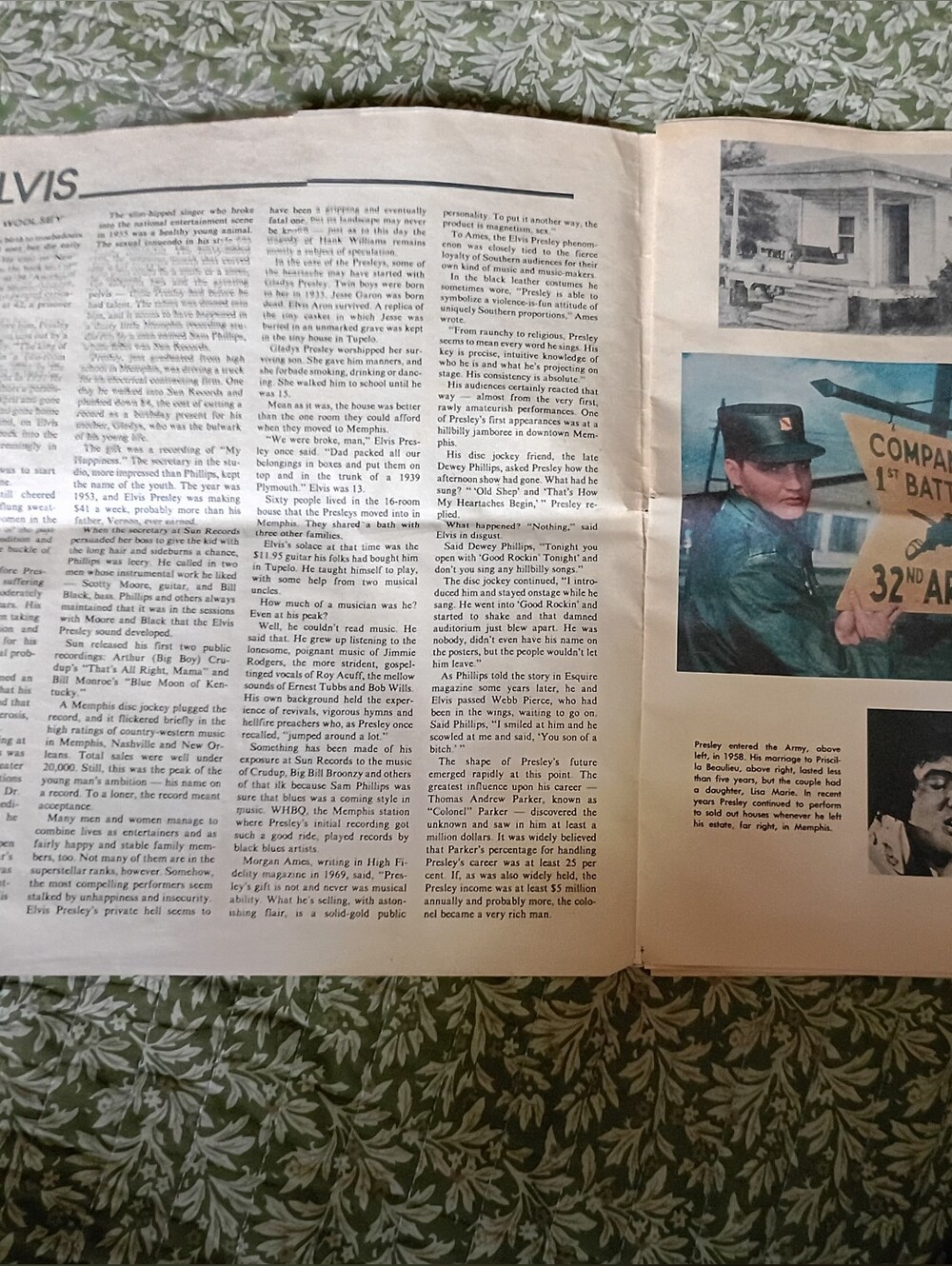 Elvis Newspaper Insert - Picture 3 of 3